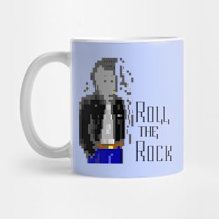 Roll the Rock! Rockabilly Punk Ansi Design Mug